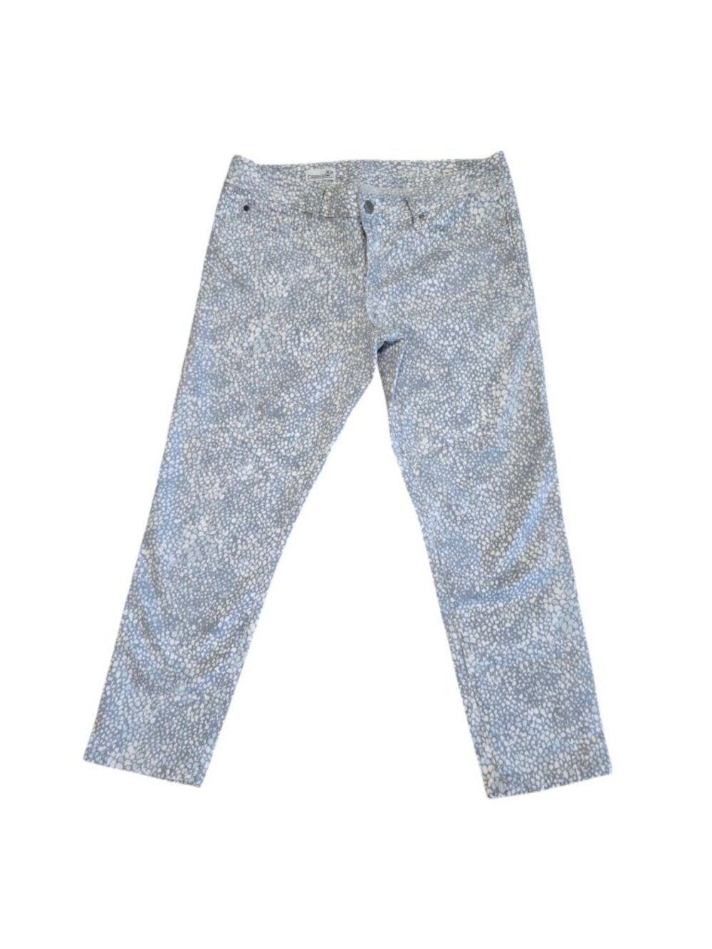 Gap 1969 Pants Women's Size 30P Always Skinny Pebble Print Jeans Blue White